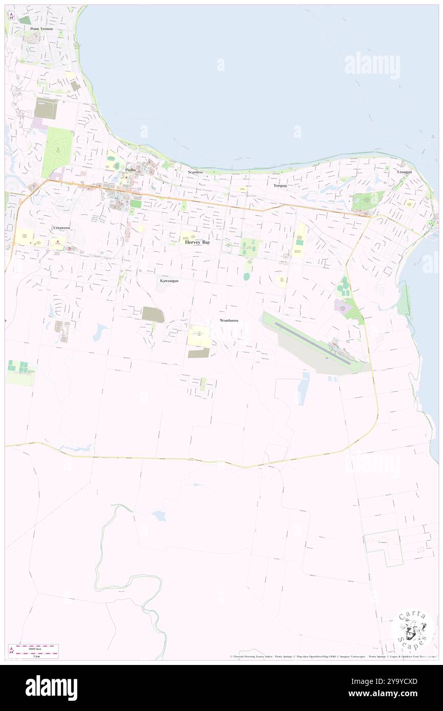 Wondunna, Fraser Coast, AU, Australia, Queensland, s 25 19' 3'', N 152 51' 32'', MAP, Cartascapes Map pubblicata nel 2024. Esplora Cartascapes, una mappa che rivela i diversi paesaggi, culture ed ecosistemi della Terra. Viaggia attraverso il tempo e lo spazio, scoprendo l'interconnessione del passato, del presente e del futuro del nostro pianeta. Foto Stock