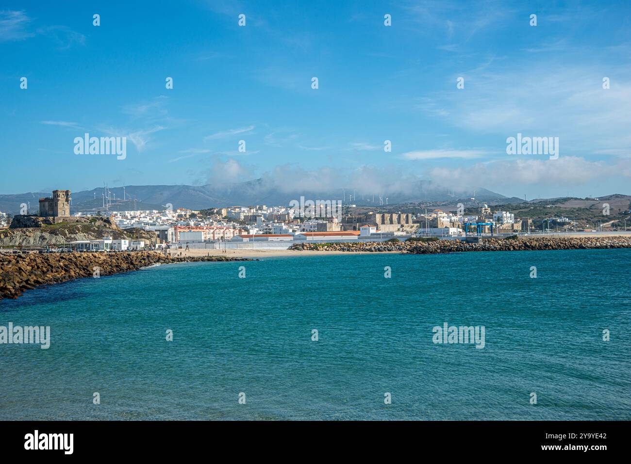 Porto e città di Tarifa, Cádiz Foto Stock