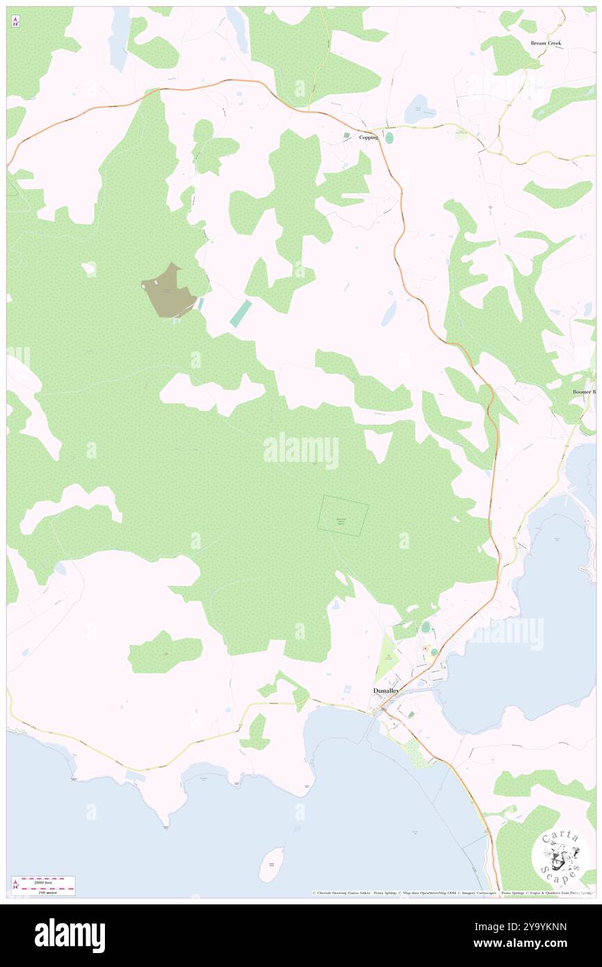 Africa Gully Nature Reserve, UA, Australia, Tasmania, s 42 51' 35'', N 147 47' 23'', mappa, Cartascapes Map pubblicata nel 2024. Esplora Cartascapes, una mappa che rivela i diversi paesaggi, culture ed ecosistemi della Terra. Viaggia attraverso il tempo e lo spazio, scoprendo l'interconnessione del passato, del presente e del futuro del nostro pianeta. Foto Stock