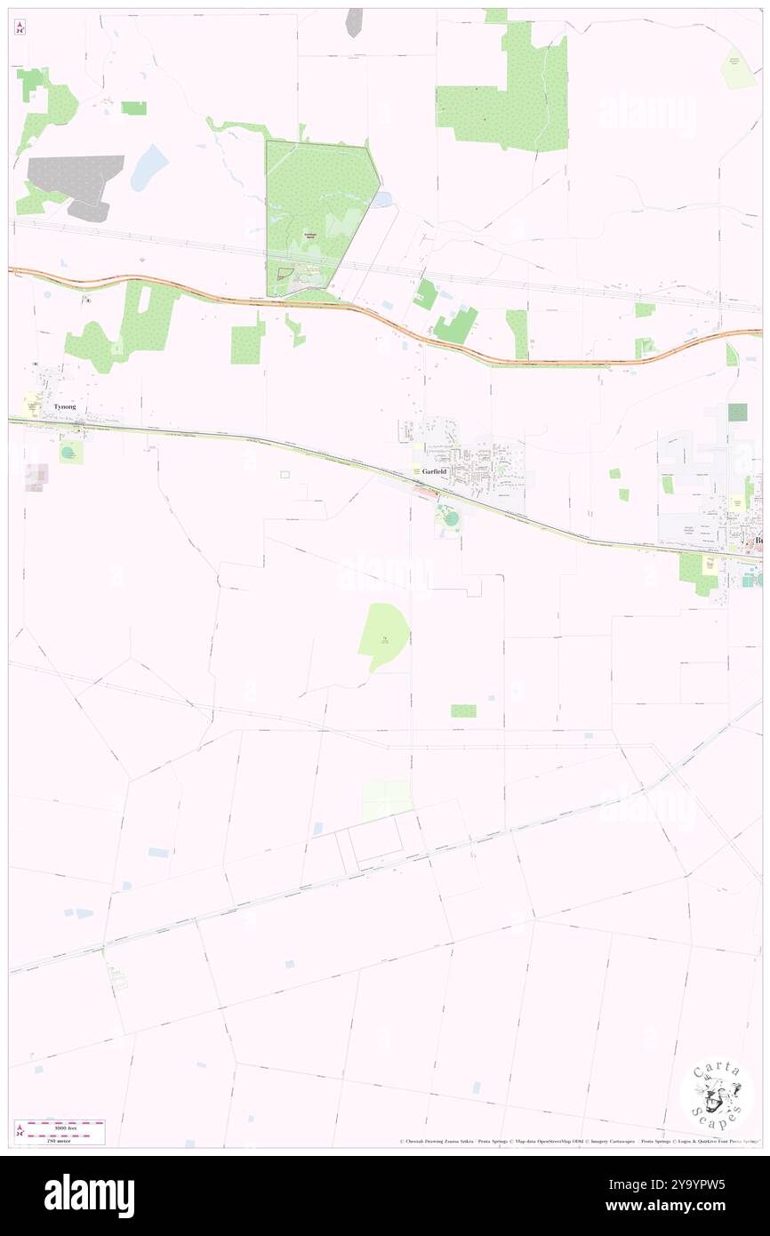 Garfield, Cardinia, Australia, Australia, Victoria, s 38 5' 26'', N 145 40' 25'', MAP, Cartascapes Map pubblicata nel 2024. Esplora Cartascapes, una mappa che rivela i diversi paesaggi, culture ed ecosistemi della Terra. Viaggia attraverso il tempo e lo spazio, scoprendo l'interconnessione del passato, del presente e del futuro del nostro pianeta. Foto Stock