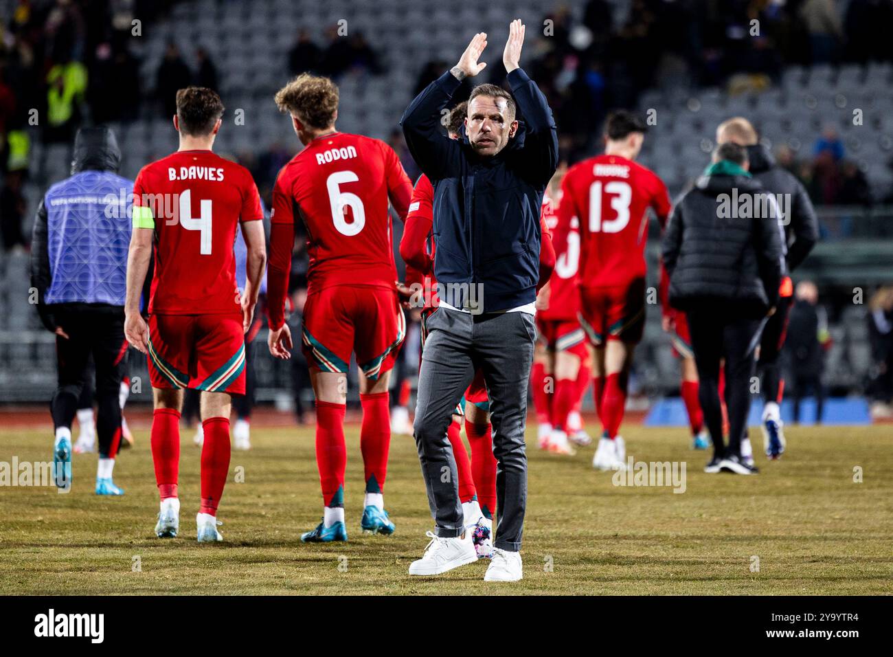 Reykjavik, Islanda. 11 ottobre 2024. Il manager del Galles Craig Bellamy a tempo pieno. Islanda contro Galles nella UEFA Nations League allo stadio Laugardalsvöllur l'11 ottobre 2024. Crediti: Lewis Mitchell/Alamy Live News Foto Stock