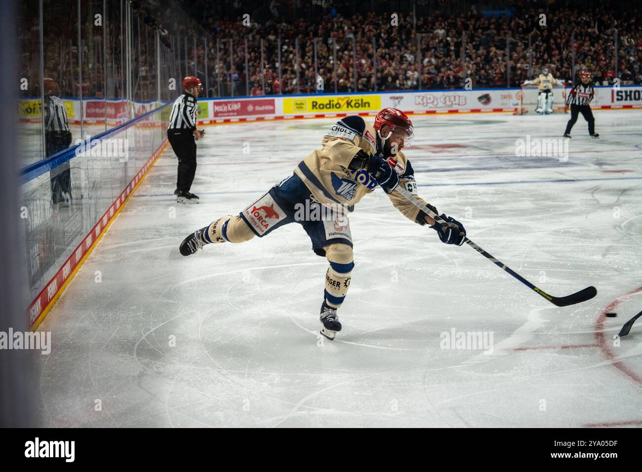 11.10.2024, DEL, German Ice Hockey League stagione 2024/25, 8. Giorno della partita: Kölner Haie contro Schwenninger Wild Wings Foto Stock