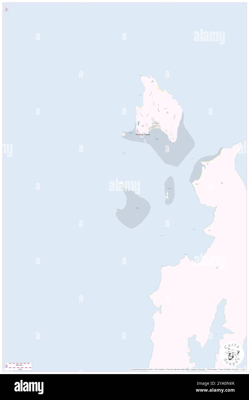 Langford Island, ( AU), Australia, Queensland, s 20 4' 49'', N 148 52' 27'', MAP, Cartascapes Map pubblicata nel 2024. Esplora Cartascapes, una mappa che rivela i diversi paesaggi, culture ed ecosistemi della Terra. Viaggia attraverso il tempo e lo spazio, scoprendo l'interconnessione del passato, del presente e del futuro del nostro pianeta. Foto Stock