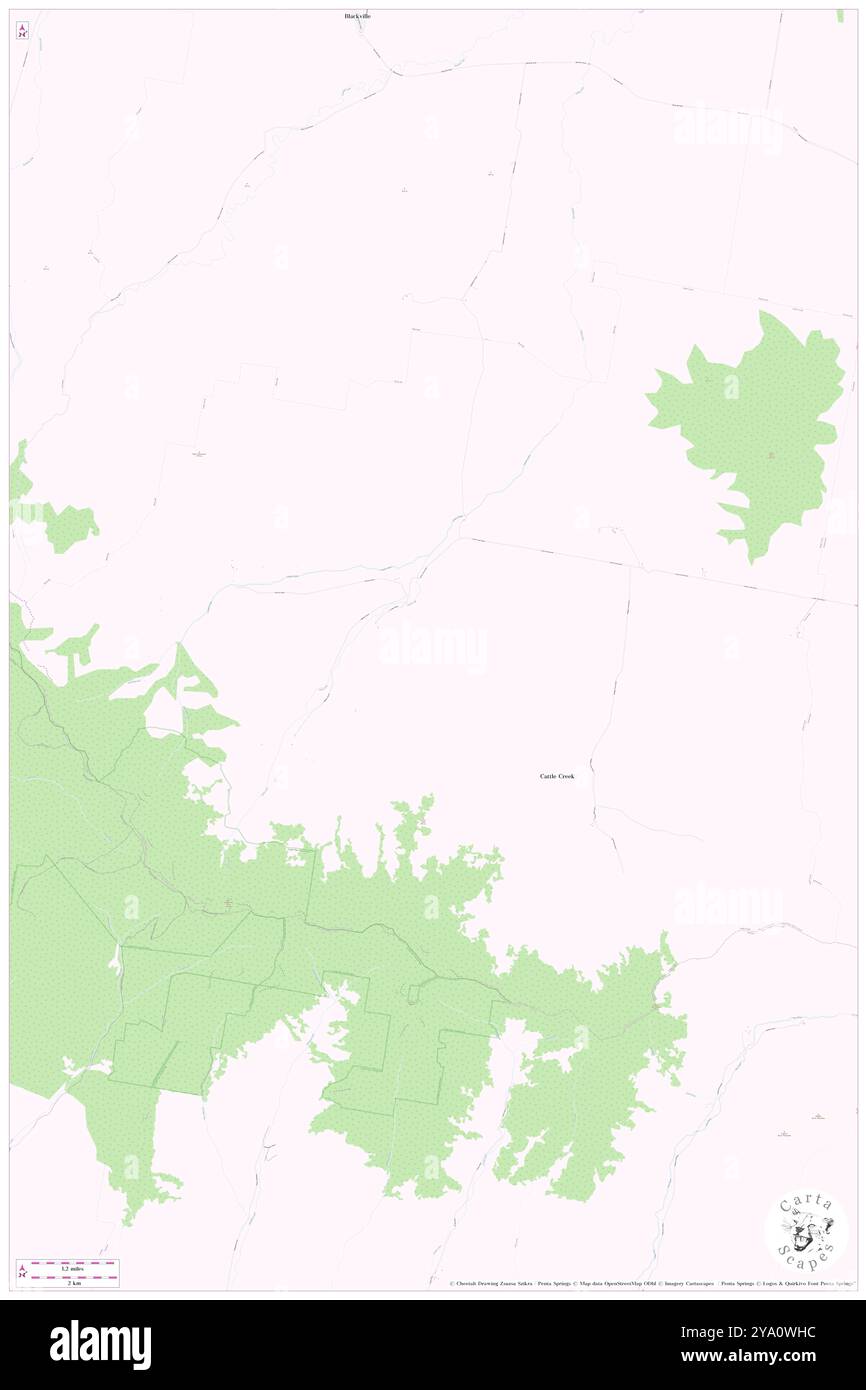 Cattle Creek, ( AU), Australia, nuovo Galles del Sud, s 31 43' 0'', N 150 16' 59'', MAP, Cartascapes Map pubblicata nel 2024. Esplora Cartascapes, una mappa che rivela i diversi paesaggi, culture ed ecosistemi della Terra. Viaggia attraverso il tempo e lo spazio, scoprendo l'interconnessione del passato, del presente e del futuro del nostro pianeta. Foto Stock