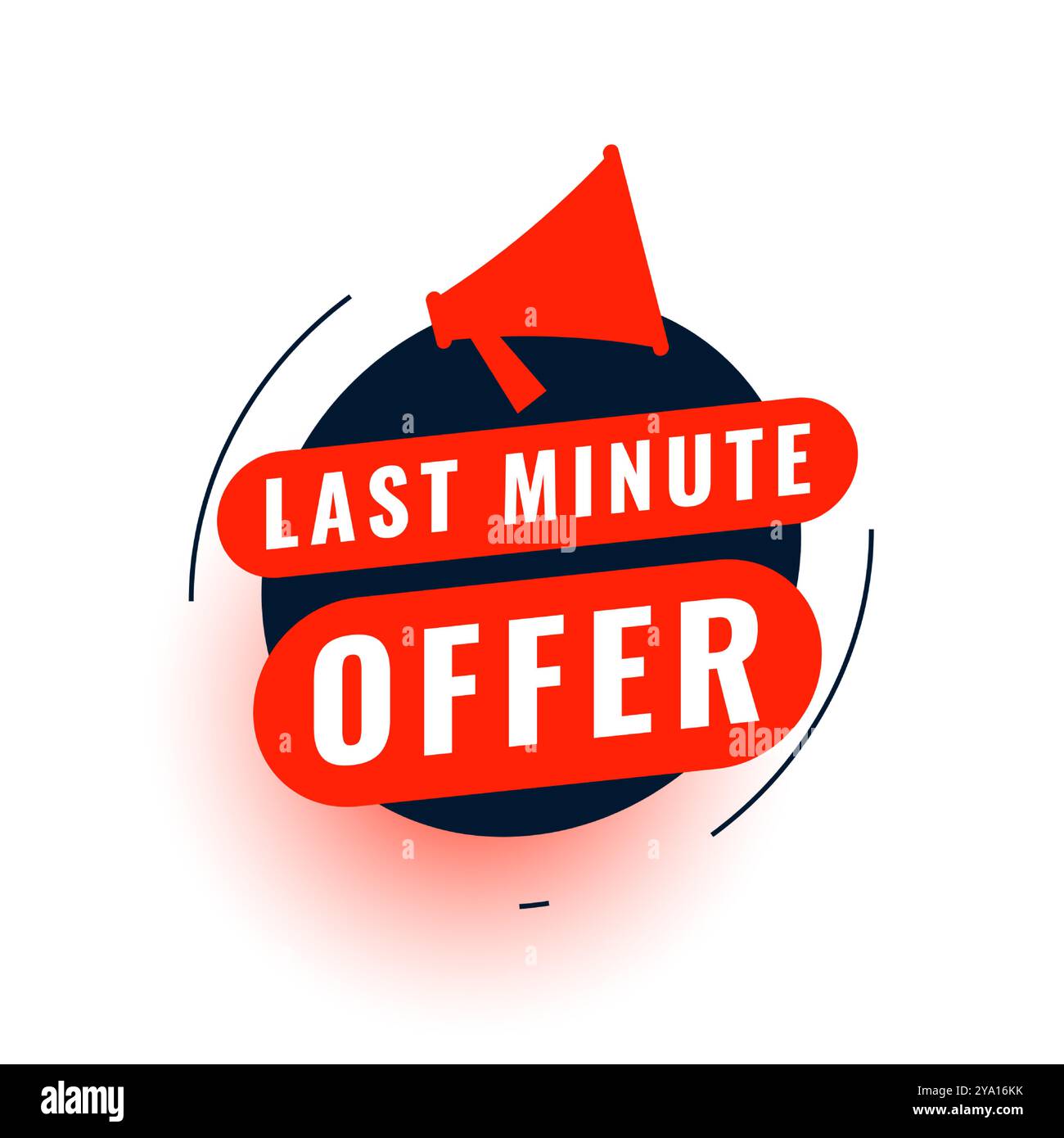 offerta last minute in background affrettatevi a ottenere un vettore di riduzione immediata dei prezzi Illustrazione Vettoriale