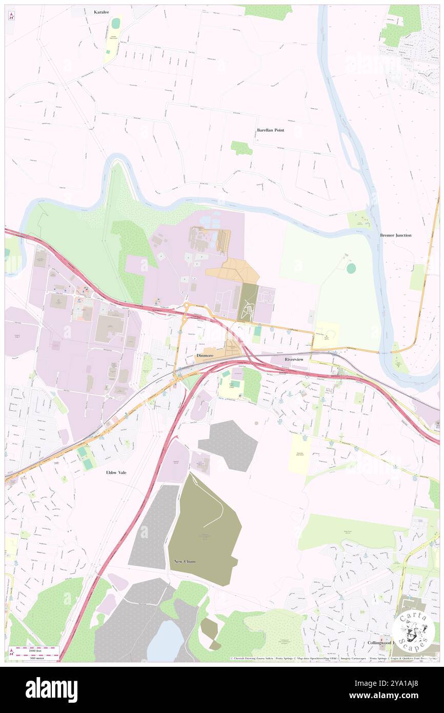 Riverview, Ipswich, AU, Australia, Queensland, s 27 35' 41'', N 152 51' 2'', MAP, Cartascapes Map pubblicata nel 2024. Esplora Cartascapes, una mappa che rivela i diversi paesaggi, culture ed ecosistemi della Terra. Viaggia attraverso il tempo e lo spazio, scoprendo l'interconnessione del passato, del presente e del futuro del nostro pianeta. Foto Stock