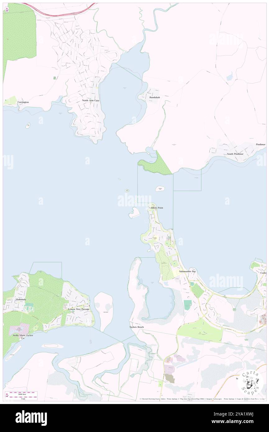 Pelican Island, Port Stephens Shire, AU, Australia, nuovo Galles del Sud, s 32 41' 53'', N 152 3' 26'', MAP, Cartascapes Map pubblicata nel 2024. Esplora Cartascapes, una mappa che rivela i diversi paesaggi, culture ed ecosistemi della Terra. Viaggia attraverso il tempo e lo spazio, scoprendo l'interconnessione del passato, del presente e del futuro del nostro pianeta. Foto Stock