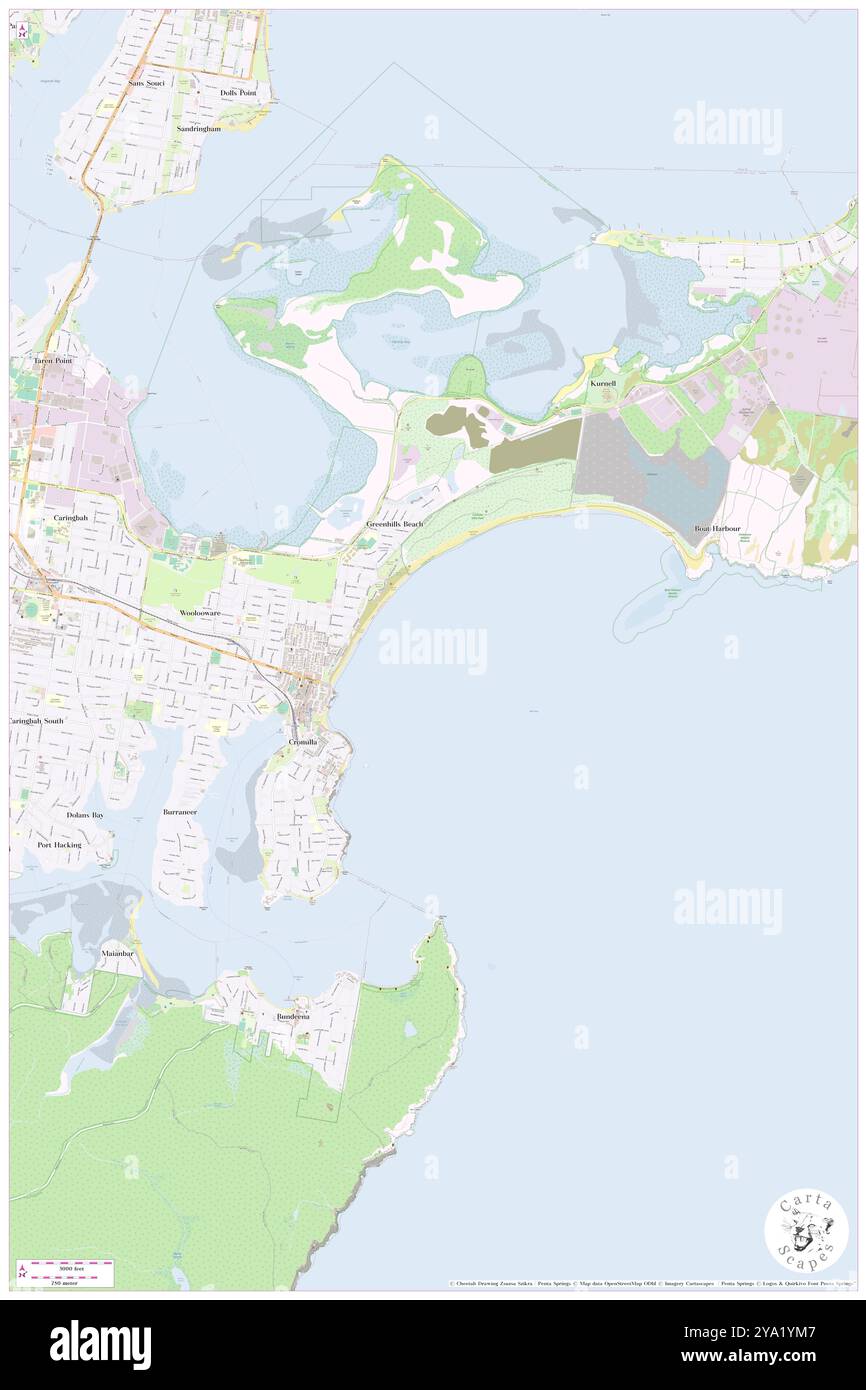 Bate Bay, , AU, Australia, nuovo Galles del Sud, s 34 2' 54'', N 151 10' 4'', MAP, Cartascapes Map pubblicata nel 2024. Esplora Cartascapes, una mappa che rivela i diversi paesaggi, culture ed ecosistemi della Terra. Viaggia attraverso il tempo e lo spazio, scoprendo l'interconnessione del passato, del presente e del futuro del nostro pianeta. Foto Stock