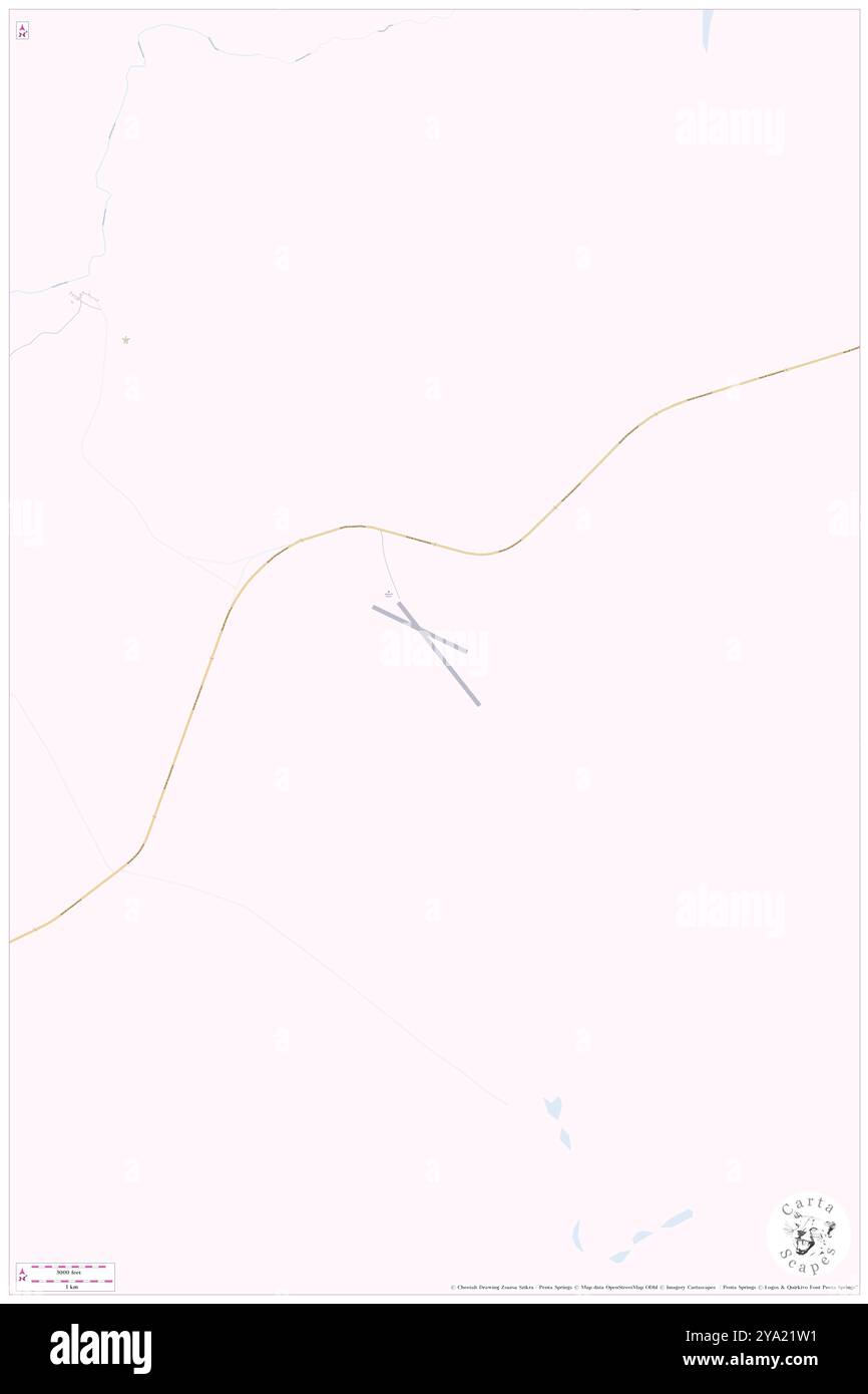 Roseberth Airport, Diamantina, AU, Australia, Queensland, s 25 49' 40'', N 139 37' 44'', MAP, Cartascapes Map pubblicata nel 2024. Esplora Cartascapes, una mappa che rivela i diversi paesaggi, culture ed ecosistemi della Terra. Viaggia attraverso il tempo e lo spazio, scoprendo l'interconnessione del passato, del presente e del futuro del nostro pianeta. Foto Stock