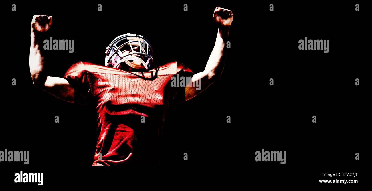 Giocatore di football americano Foto Stock