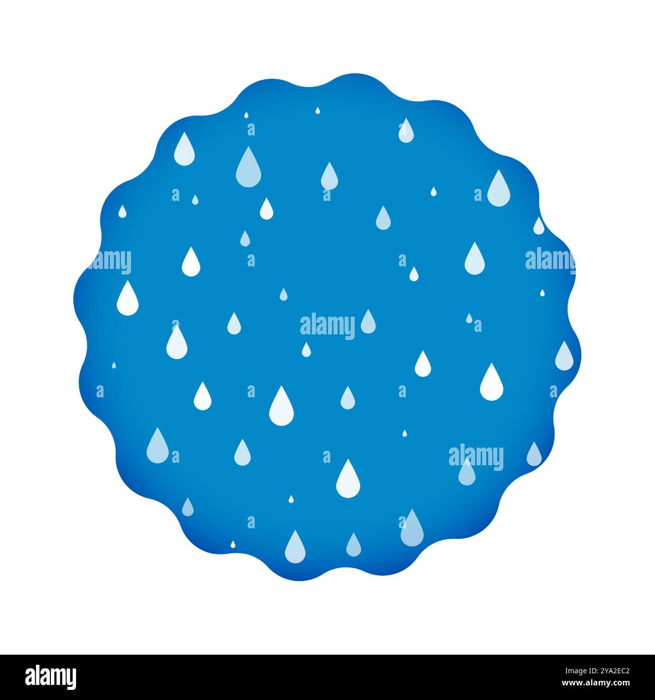sfondo raindrop astratto della stagione monsonica in stile vettoriale papercut Illustrazione Vettoriale