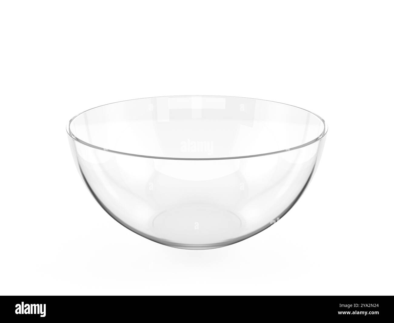 Recipiente di vetro su sfondo bianco. illustrazione 3d. Foto Stock