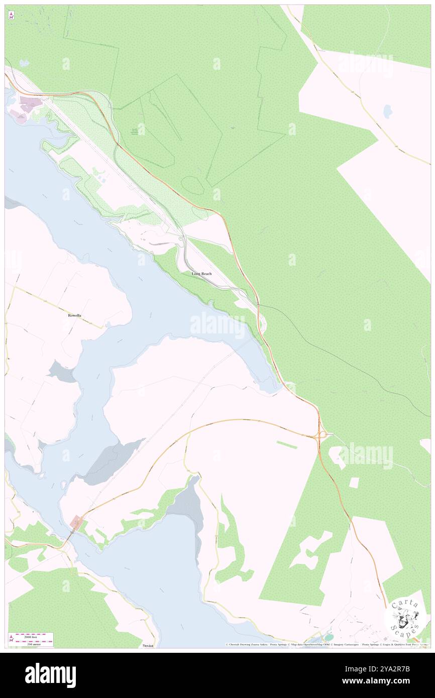 East Arm, , AU, Australia, Tasmania, s 41 10' 48'', N 146 56' 57'', MAP, Cartascapes Map pubblicata nel 2024. Esplora Cartascapes, una mappa che rivela i diversi paesaggi, culture ed ecosistemi della Terra. Viaggia attraverso il tempo e lo spazio, scoprendo l'interconnessione del passato, del presente e del futuro del nostro pianeta. Foto Stock