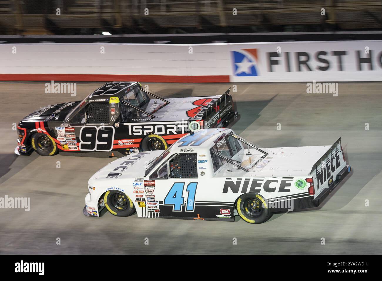 16 marzo 2024 - Bristol, TN, Bayley Currey si aggiudica la posizione per la gara Weather Guard Truck Race di Bristol, TN, USA, Nord America Foto Stock