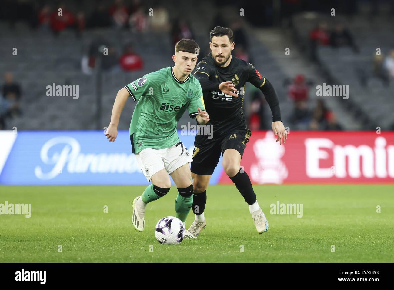 MELBOURNE, AUSTRALIA, 24 MAGGIO: Dylan Charlton del Newcastle United mentre gioca a-League All Stars Men durante la Global Football Week al Marvel Stadi Foto Stock