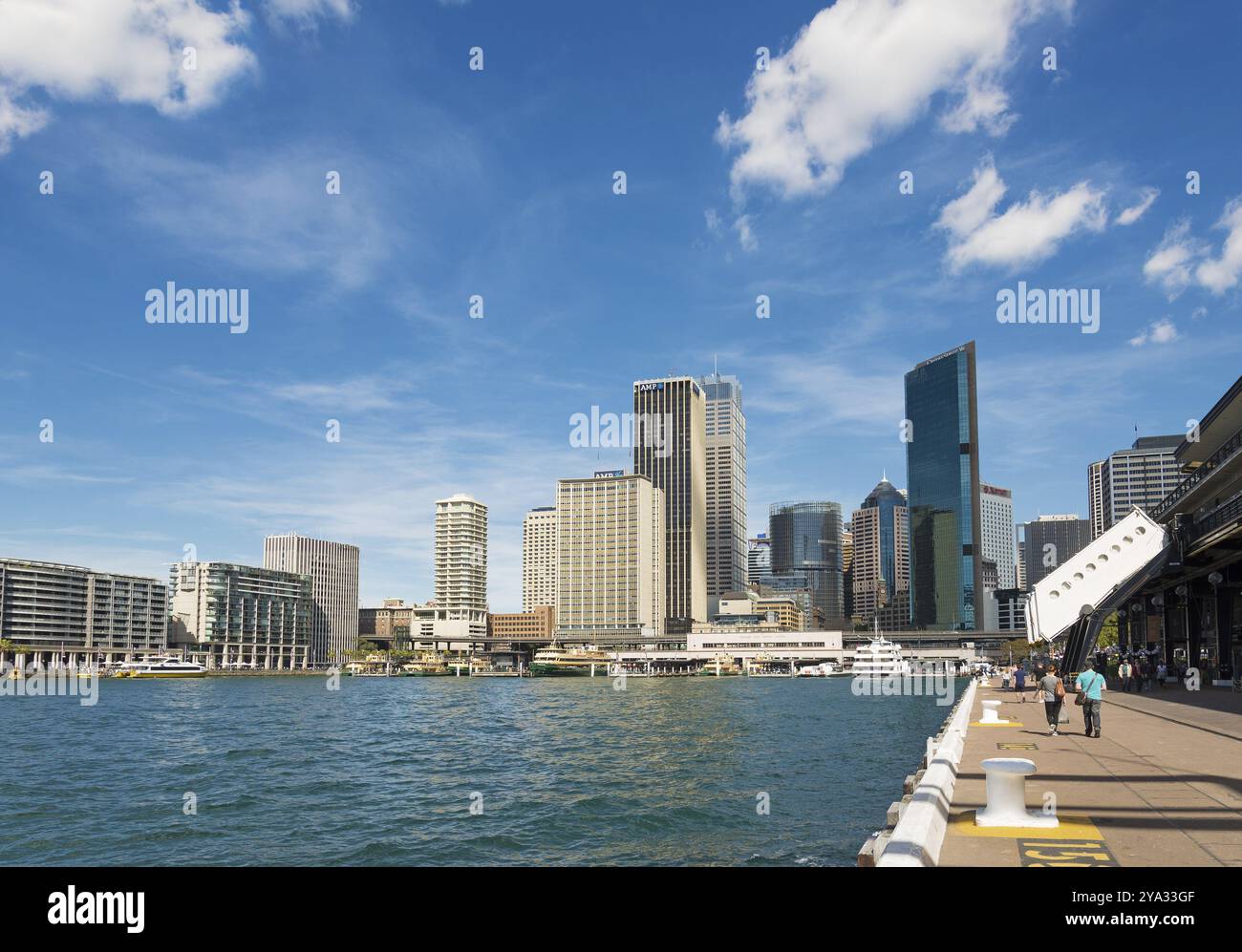 Skyline del porto di Sydney in australia di giorno Foto Stock