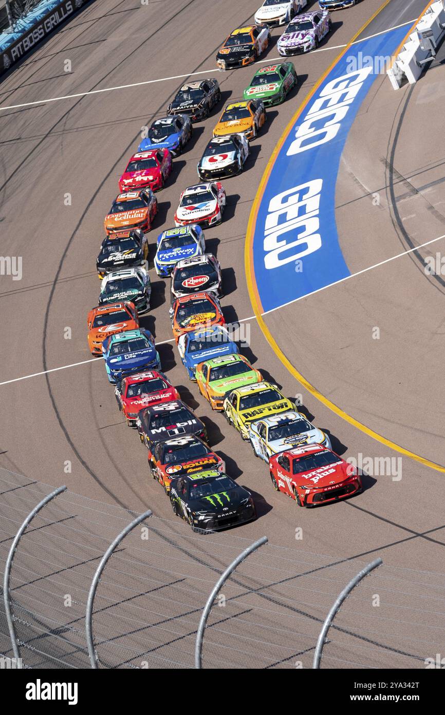 Ty Gibbs si aggiudica la posizione per gli Shriners Children's 500 ad Avondale, Arizona, Stati Uniti, Nord America Foto Stock