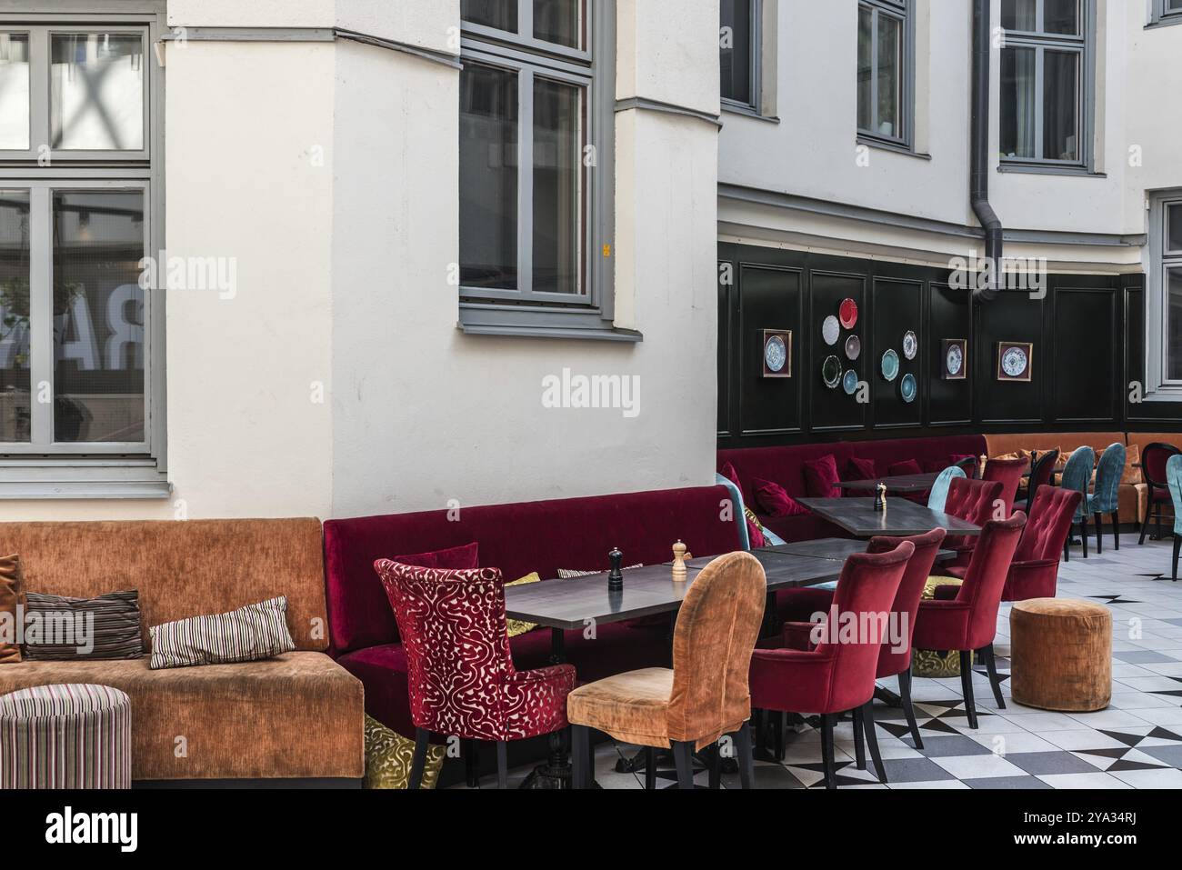 Uppsala, Uppland, Svezia, 07 27 2019- ristorante nel centro commerciale Svava Matgalleria, Europa Foto Stock
