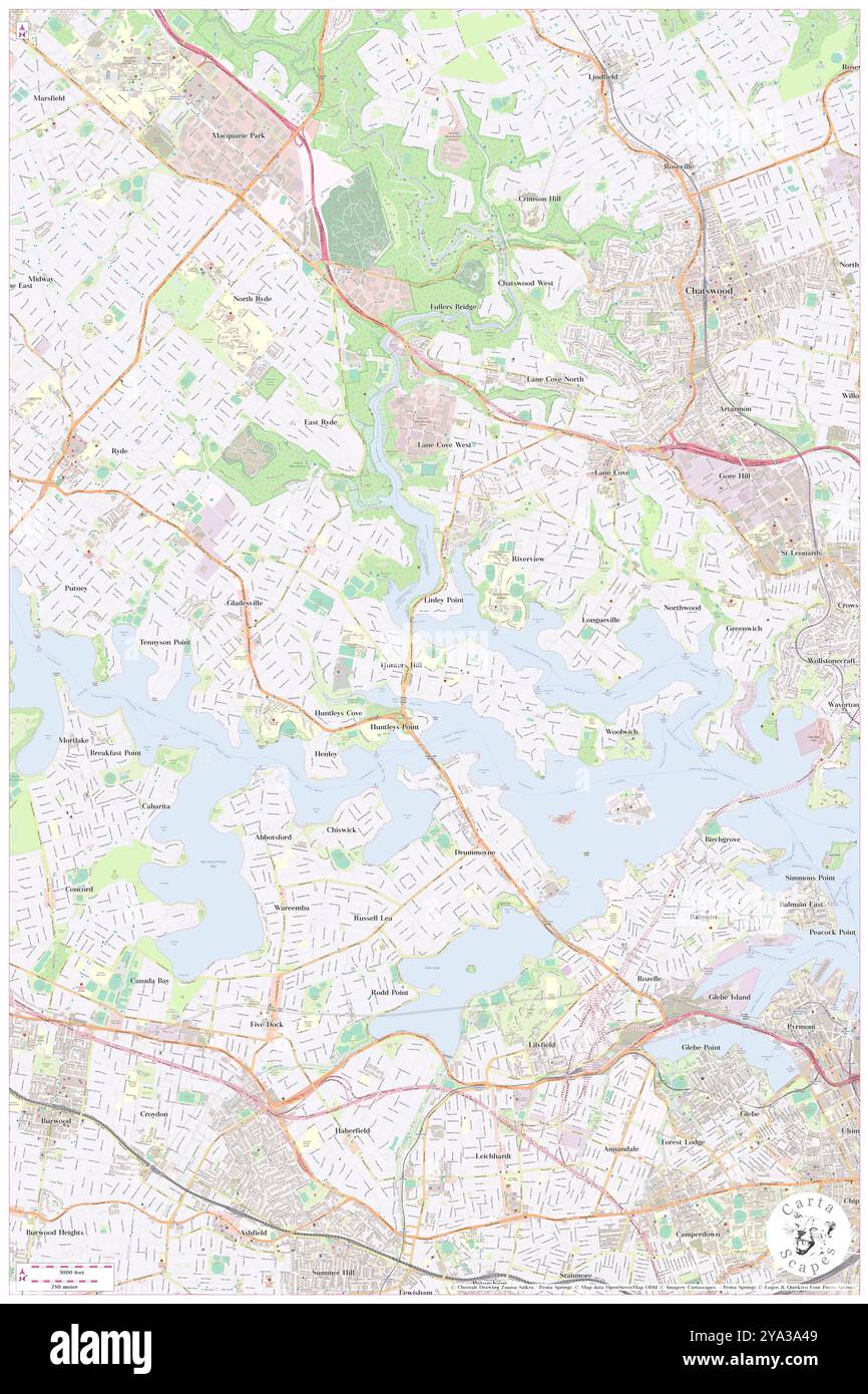 Kingsford Smith Oval, Hunters Hill, Australia, nuovo Galles del Sud, s 33 49' 56'', N 151 8' 55'', MAP, Cartascapes Map pubblicata nel 2024. Esplora Cartascapes, una mappa che rivela i diversi paesaggi, culture ed ecosistemi della Terra. Viaggia attraverso il tempo e lo spazio, scoprendo l'interconnessione del passato, del presente e del futuro del nostro pianeta. Foto Stock