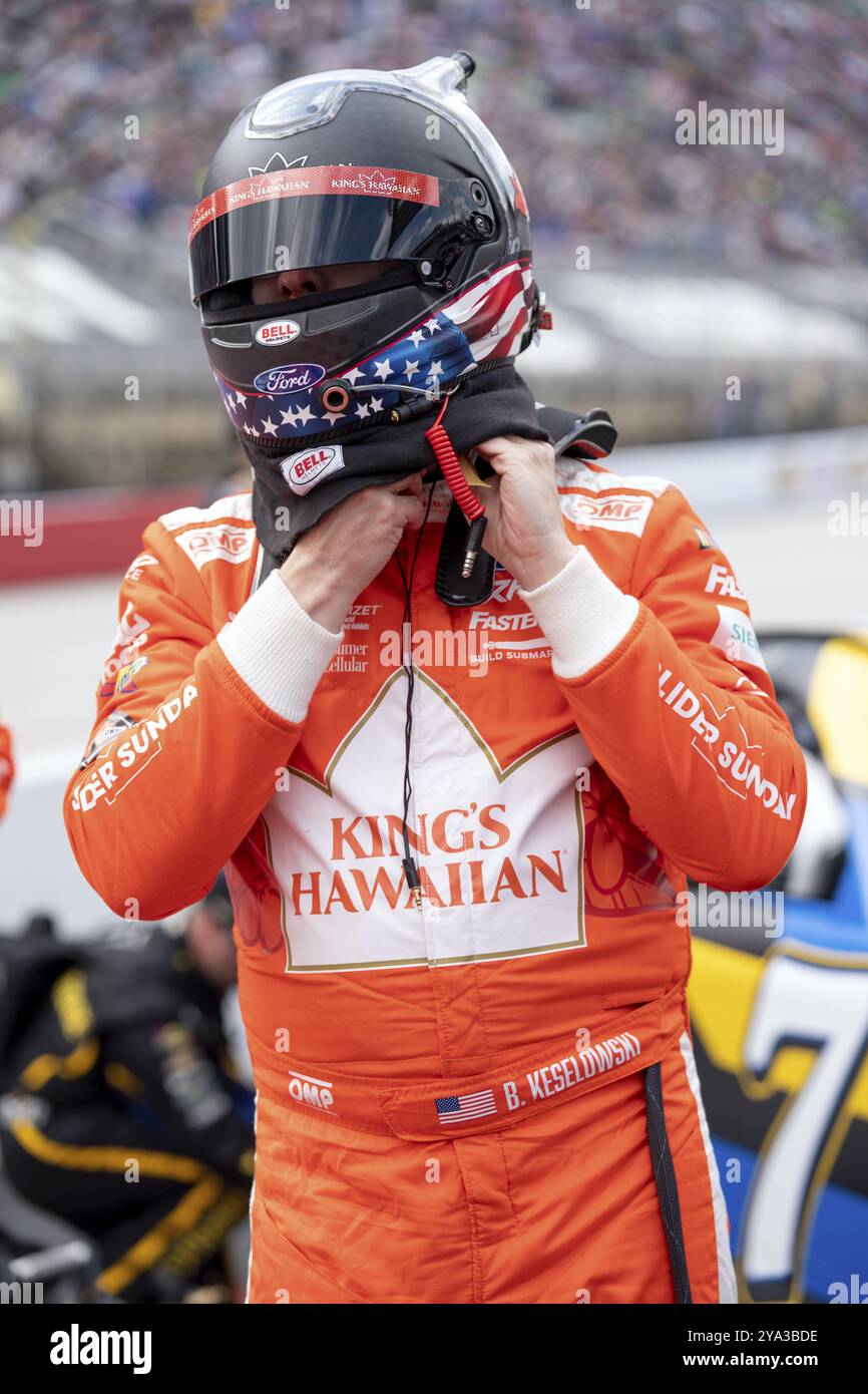 17 marzo 2024 - Bristol, TN, Brad Keselowski si aggiudica la posizione per il Food City 500 a Bristol, TN, USA, Nord America Foto Stock