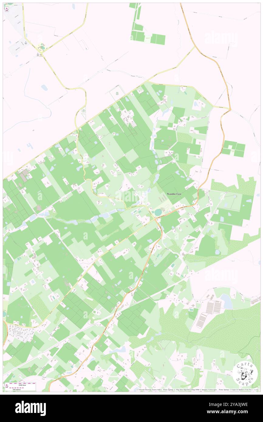 Wandin East, Yarra Ranges, AU, Australia, Victoria, s 37 48' 54'', N 145 27' 28'', MAP, Cartascapes Map pubblicata nel 2024. Esplora Cartascapes, una mappa che rivela i diversi paesaggi, culture ed ecosistemi della Terra. Viaggia attraverso il tempo e lo spazio, scoprendo l'interconnessione del passato, del presente e del futuro del nostro pianeta. Foto Stock