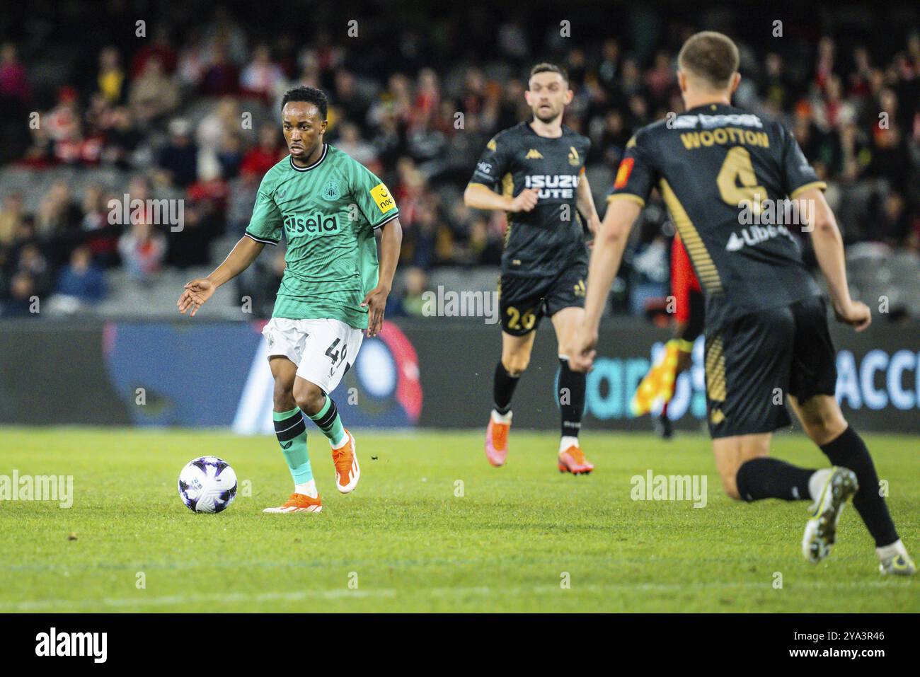 MELBOURNE, AUSTRALIA, 24 MAGGIO: Amadou Diallo del Newcastle United mentre giocava a-League All Stars Men durante la Global Football Week al Marvel Stadiu Foto Stock