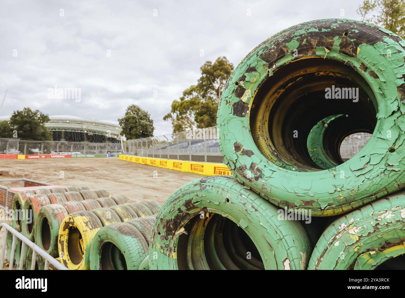 MELBOURNE, AUSTRALIA, 3 MARZO 2024: Costruzione di piste e preparativi per il Gran Premio d'Australia di Formula 1 2024 che si terrà dal 21 marzo al 24 aprile 2024 Foto Stock