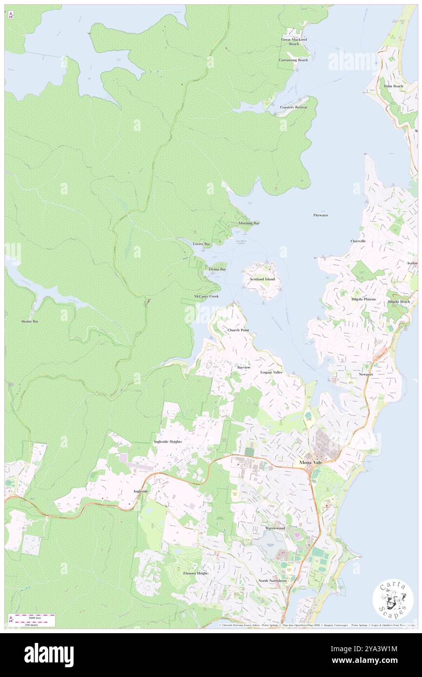 Bothams Beach, Northern Beaches, AU, Australia, nuovo Galles del Sud, s 33 38' 50'', N 151 16' 43'', MAP, Cartascapes Map pubblicata nel 2024. Esplora Cartascapes, una mappa che rivela i diversi paesaggi, culture ed ecosistemi della Terra. Viaggia attraverso il tempo e lo spazio, scoprendo l'interconnessione del passato, del presente e del futuro del nostro pianeta. Foto Stock