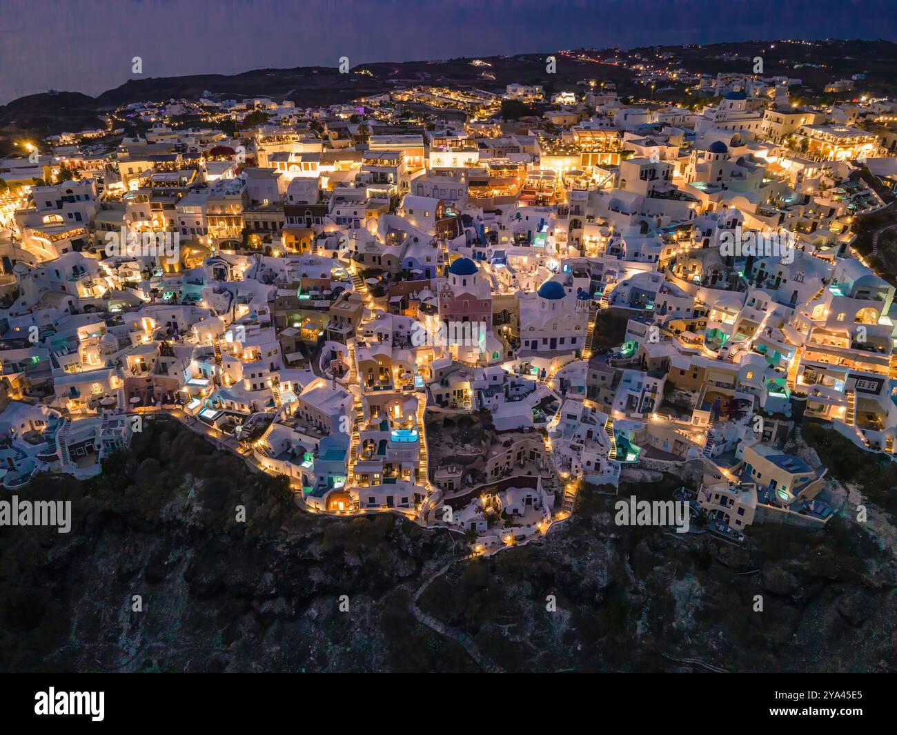 Vista panoramica dei villaggi di lusso di Santprini Foto Stock