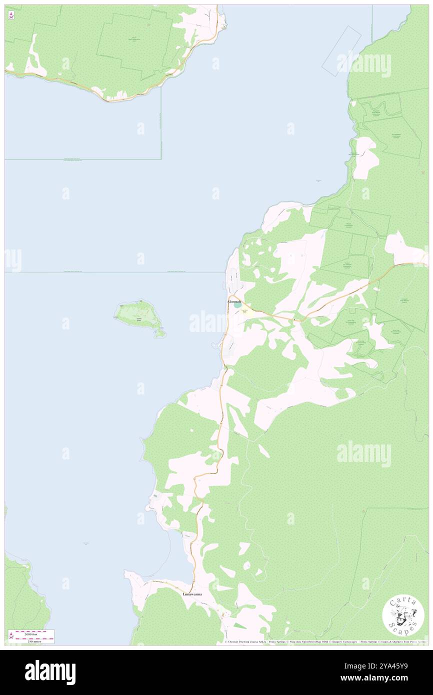 Barnes Creek Bridge, ( AU), Australia, Tasmania, s 43 19' 12''', N 147 14' 24''', MAP, Cartascapes Map pubblicata nel 2024. Esplora Cartascapes, una mappa che rivela i diversi paesaggi, culture ed ecosistemi della Terra. Viaggia attraverso il tempo e lo spazio, scoprendo l'interconnessione del passato, del presente e del futuro del nostro pianeta. Foto Stock