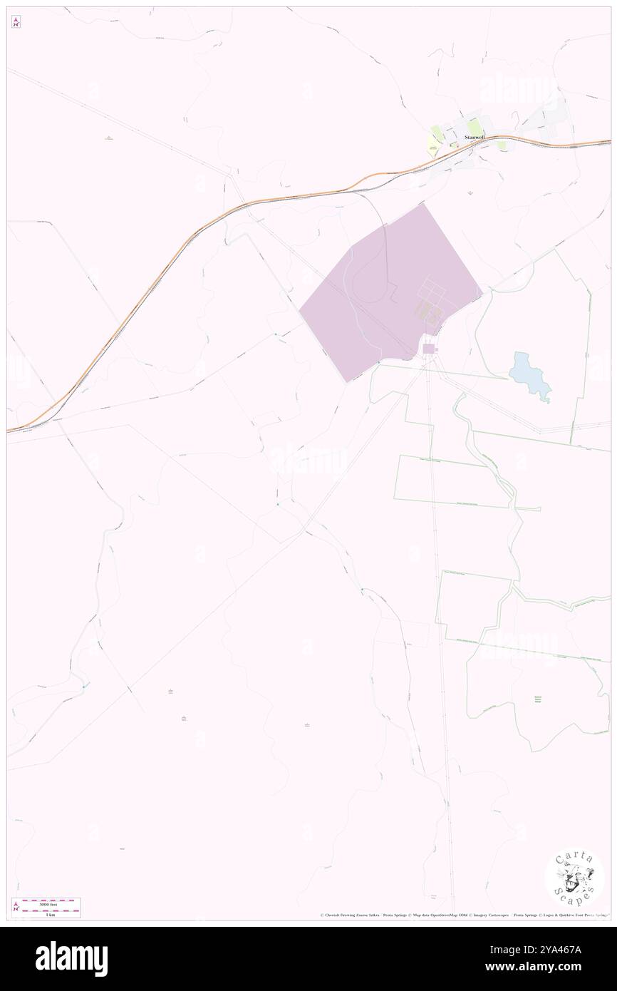 Copper Creek, , AU, Australia, Queensland, s 23 31' 59'', N 150 18' 0'', MAP, Cartascapes Map pubblicata nel 2024. Esplora Cartascapes, una mappa che rivela i diversi paesaggi, culture ed ecosistemi della Terra. Viaggia attraverso il tempo e lo spazio, scoprendo l'interconnessione del passato, del presente e del futuro del nostro pianeta. Foto Stock