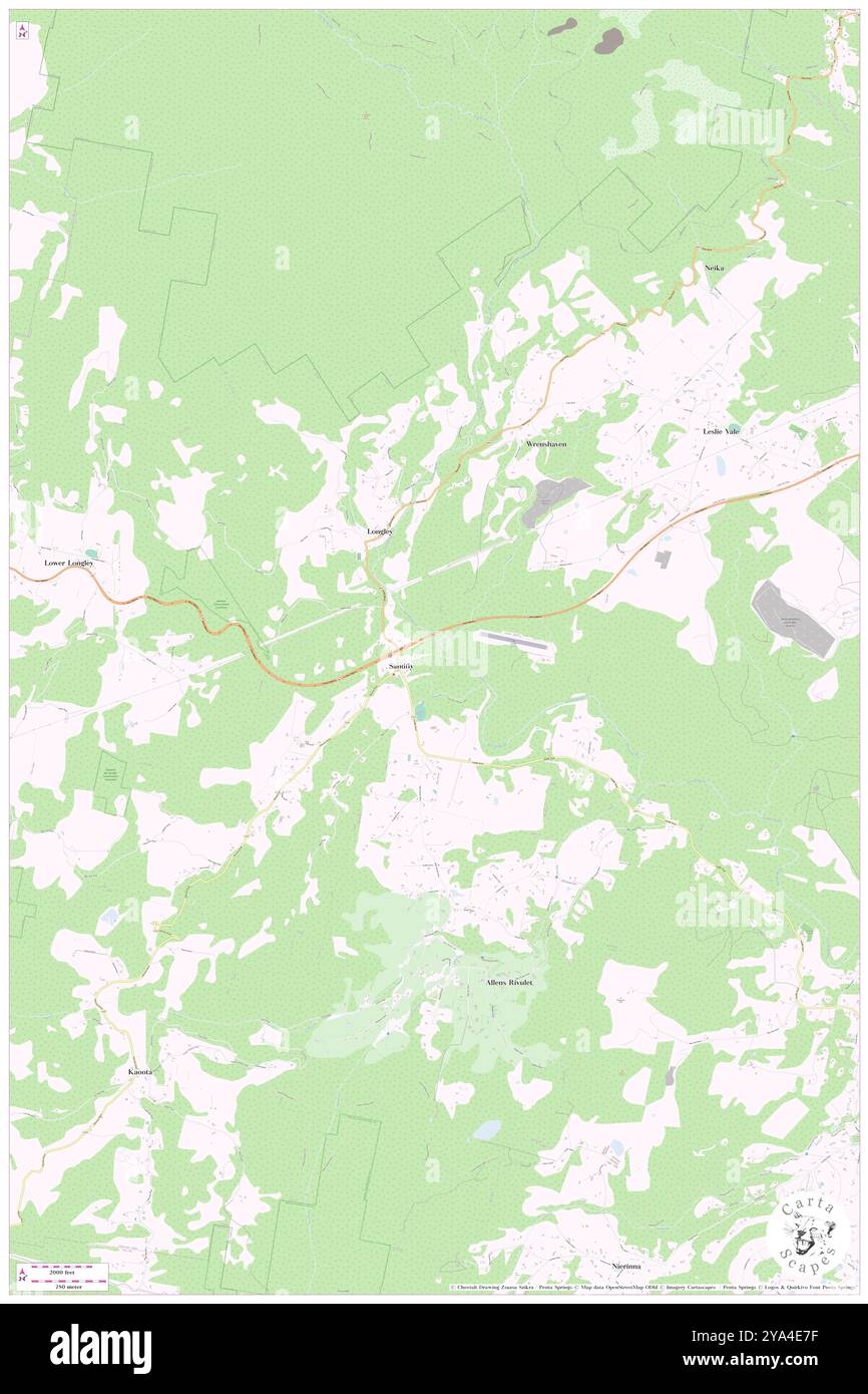 Coombes Rivulet, UA, Australia, Tasmania, s 42 58' 59'', N 147 11' 59'', MAP, Cartascapes Map pubblicata nel 2024. Esplora Cartascapes, una mappa che rivela i diversi paesaggi, culture ed ecosistemi della Terra. Viaggia attraverso il tempo e lo spazio, scoprendo l'interconnessione del passato, del presente e del futuro del nostro pianeta. Foto Stock