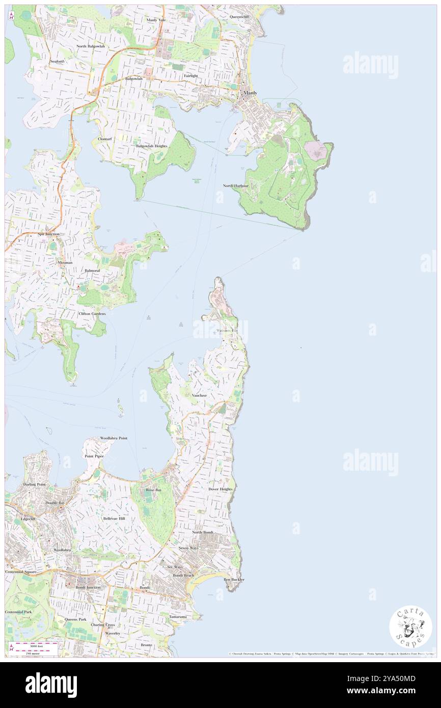 Watsons Bay Wharf, Australia, s 33 50' 36'', N 151 16' 51'', MAP, Cartascapes Map pubblicata nel 2024. Esplora Cartascapes, una mappa che rivela i diversi paesaggi, culture ed ecosistemi della Terra. Viaggia attraverso il tempo e lo spazio, scoprendo l'interconnessione del passato, del presente e del futuro del nostro pianeta. Foto Stock