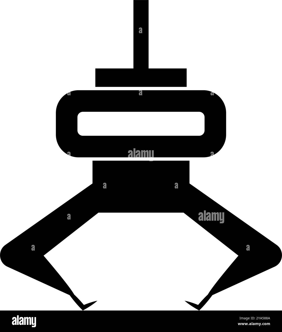 Icona sagoma ricevitore UFO. Vettore modificabile. Illustrazione Vettoriale