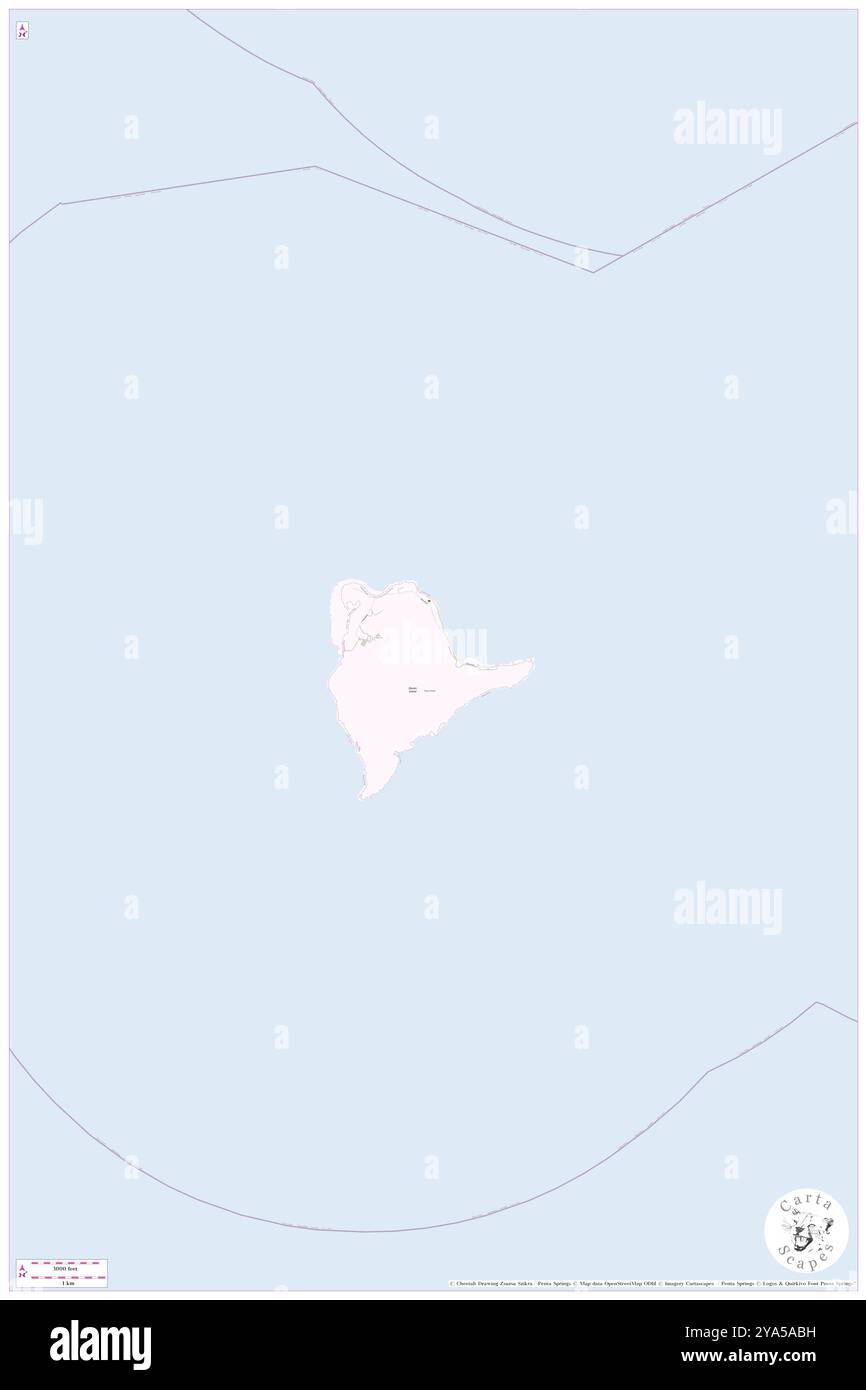 Dauan, Torres Strait Island Region, AU, Australia, Queensland, S 9 25' 6'', N 142 32' 23'', mappa, Cartascapes Mappa pubblicata nel 2024. Esplora Cartascapes, una mappa che rivela i diversi paesaggi, culture ed ecosistemi della Terra. Viaggia attraverso il tempo e lo spazio, scoprendo l'interconnessione del passato, del presente e del futuro del nostro pianeta. Foto Stock