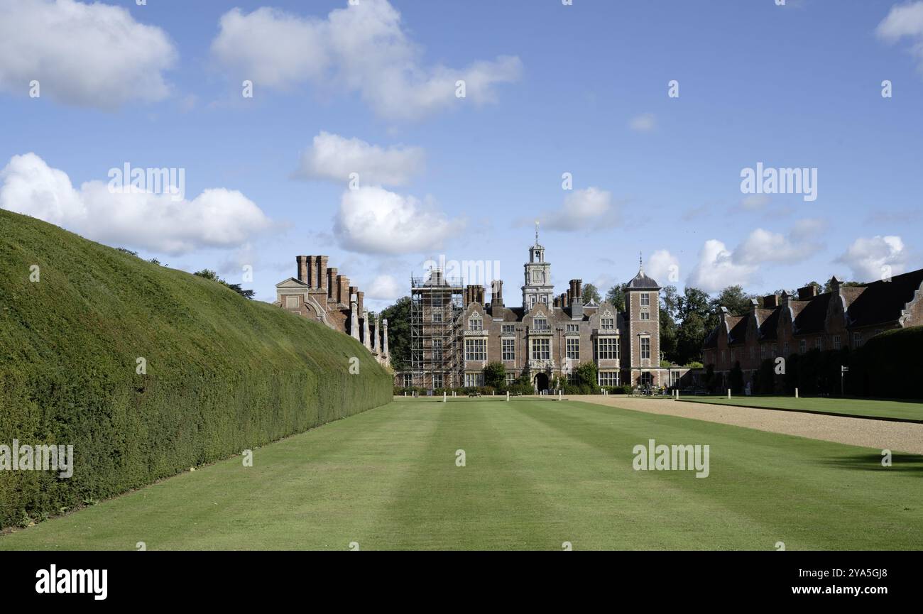 Blickling Hall - Jacobean Manor House, Blicking, Norfolk, Inghilterra, Regno Unito Foto Stock