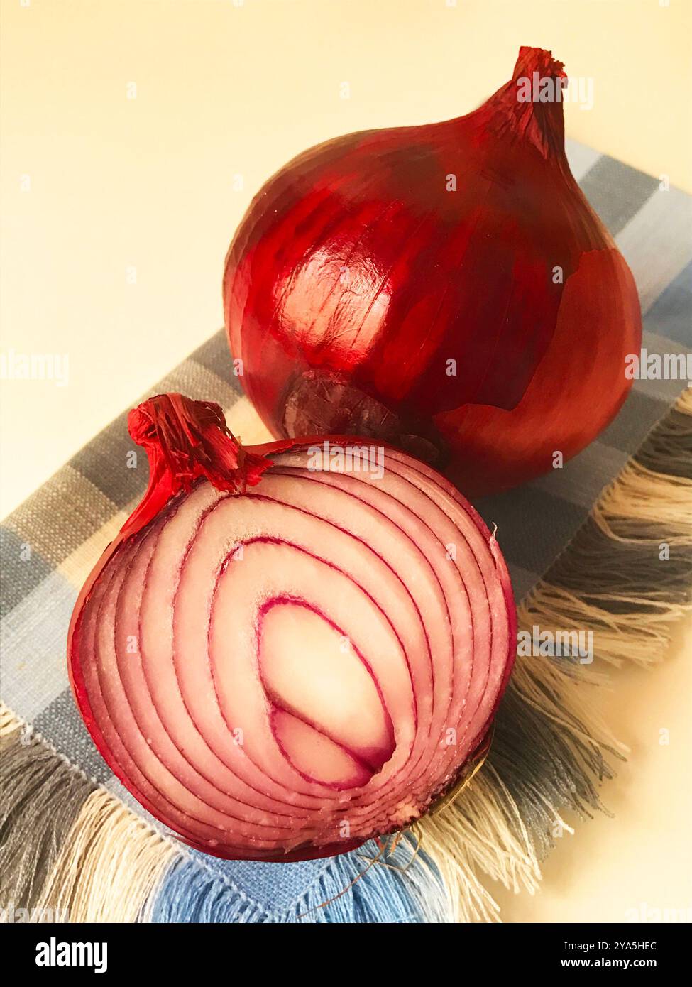 Cipolle rosse. Foto Stock