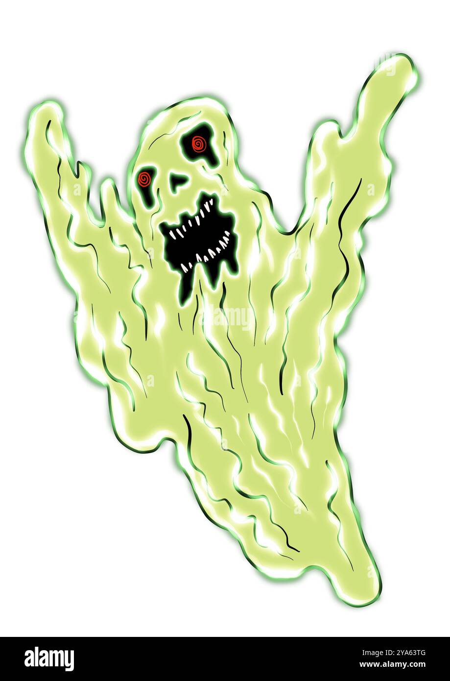 immagine raffigurante un vampiro mostro di halloween Foto Stock