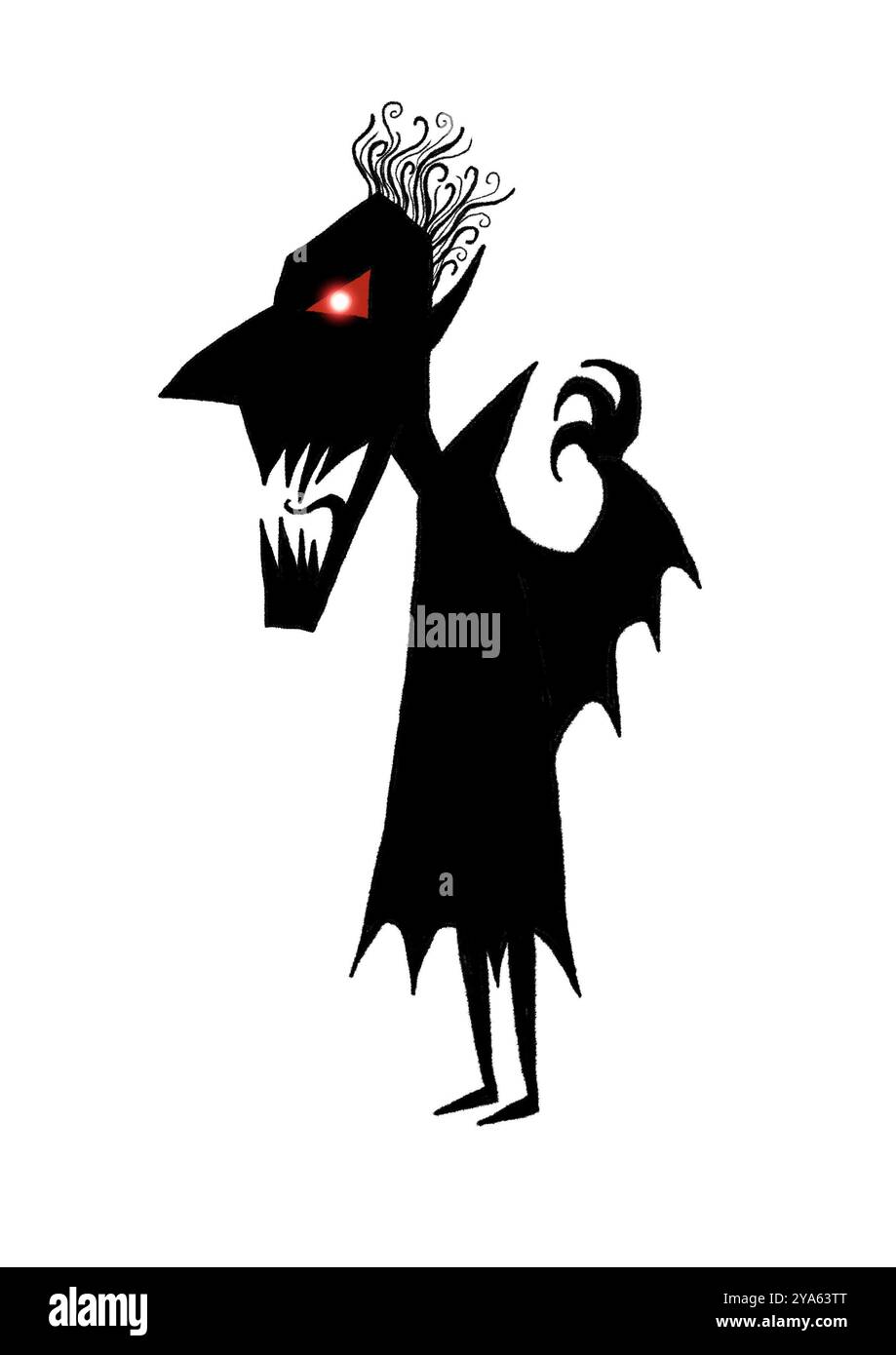 immagine raffigurante un vampiro mostro di halloween Foto Stock
