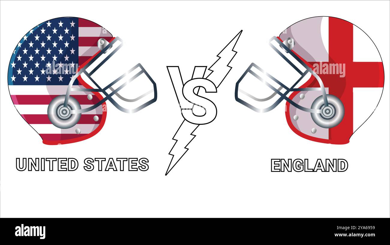 illustrazione 3d delle bandiere delle indie occidentali e del sud africa sui caschi da cricket per la partita contro con sfondo trasparente Illustrazione Vettoriale