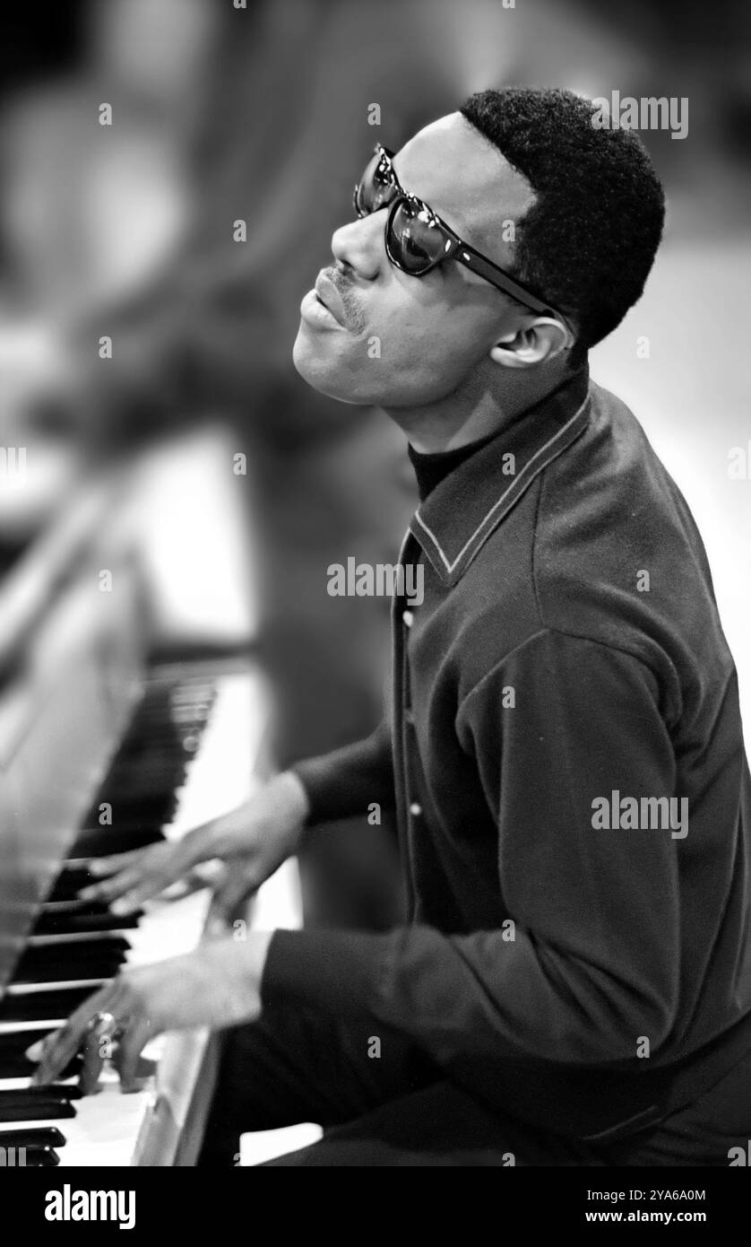 Stevie Wonder. Ritratto del cantautore americano Stevland Hardaway Morris (nato nel 1950) nel 1967 Foto Stock