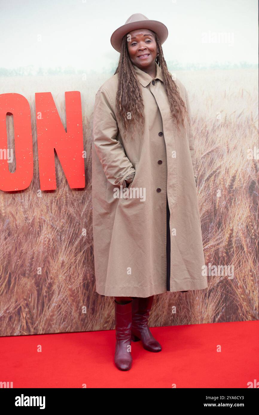 Londra, Regno Unito. 12 ottobre 2024. Nella foto, Sharon Martin, makeup Artist, partecipa alla presentazione speciale per "The piano Lesson" al 68° BFI London Film Festival alla Royal Festival Hall, Southbank. Credito: Justin ng/Alamy Live News Foto Stock