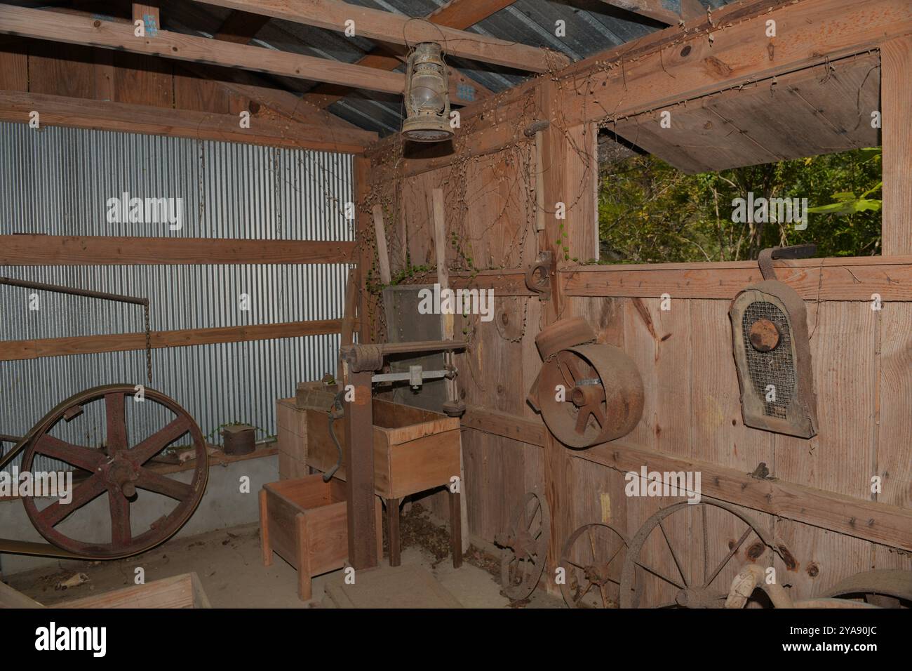 Il mulino al Landrum's Homestead and Village. Foto Stock