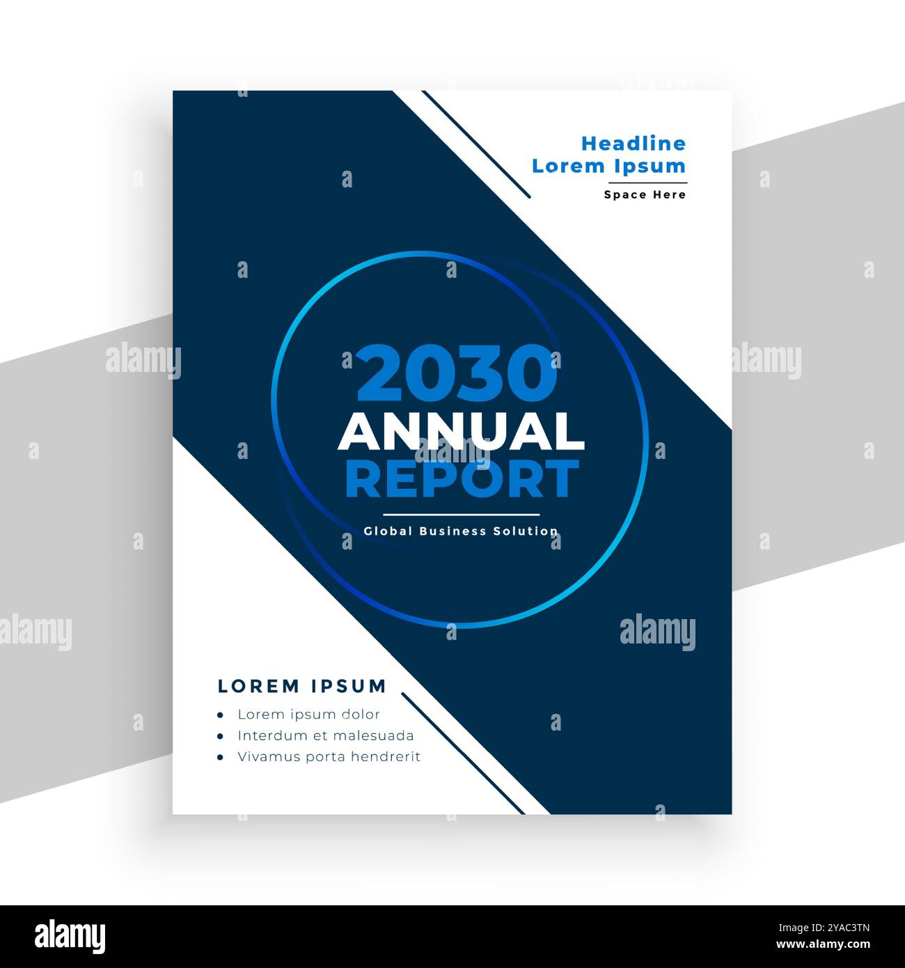 modello di brochure del report annuale aziendale vettore del catalogo aziendale Illustrazione Vettoriale