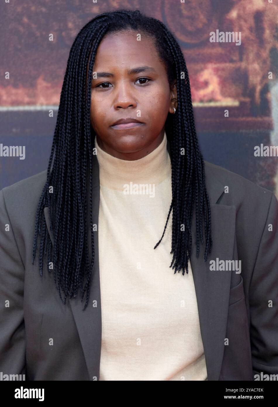 12 ottobre 2024, Londra, Inghilterra, Regno Unito - Katia Washington partecipa alla premiere della lezione di pianoforte BFI London Film Festival 2024, Royal Festival Hall Foto Stock