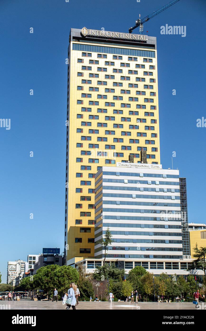 Hotel di piazza Skanderbeg, InterContinental Tirana e Tirana International Foto Stock