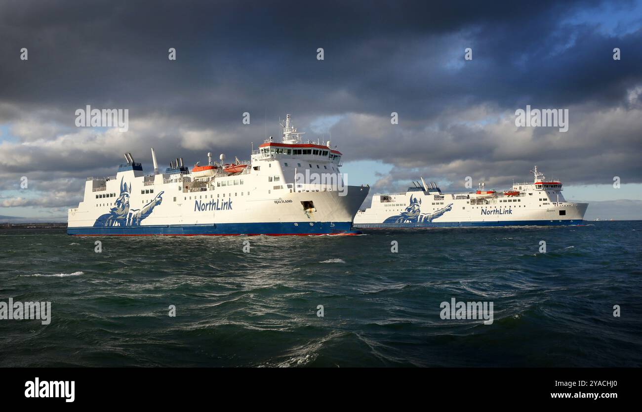 Due traghetti NorthLink Foto Stock