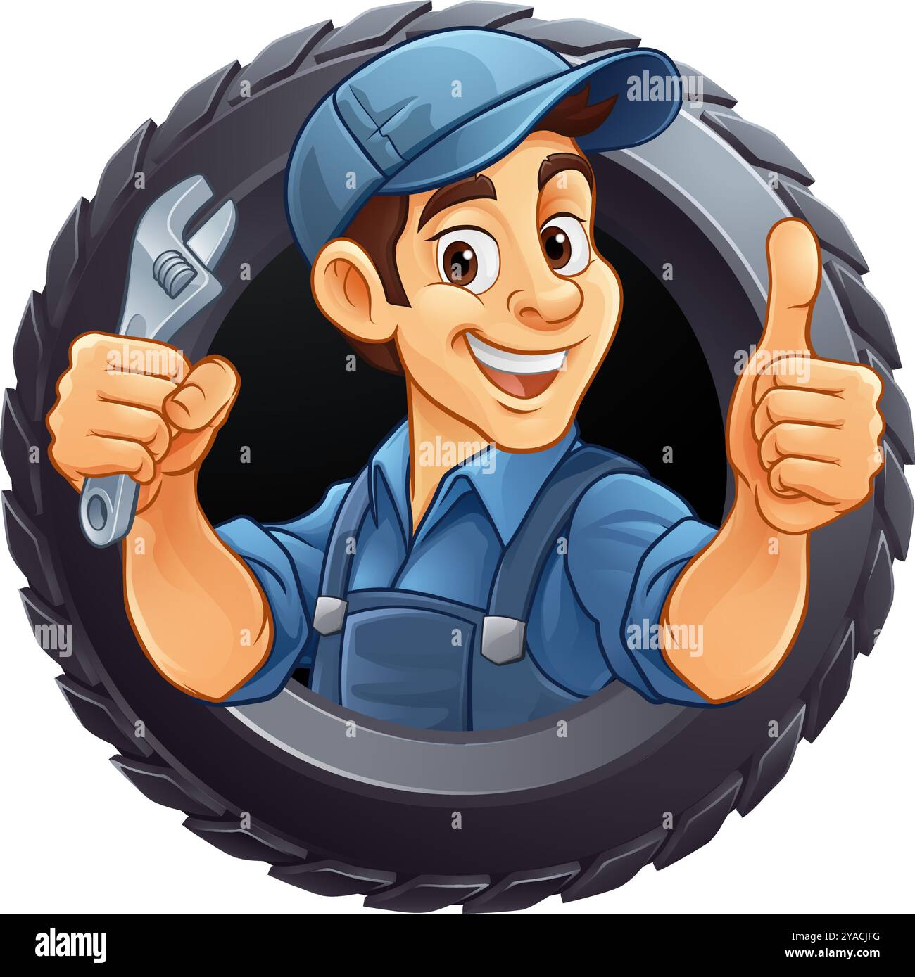 Mascotte pneumatici MAN 2024 B5-03 Illustrazione Vettoriale