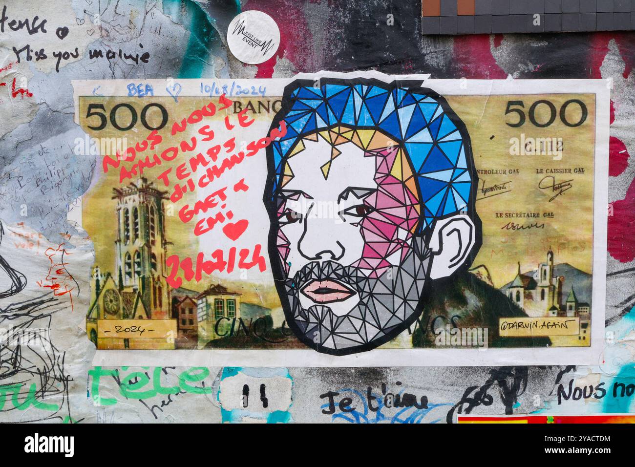 MAISON GAINSBOURG STREET ART Foto Stock