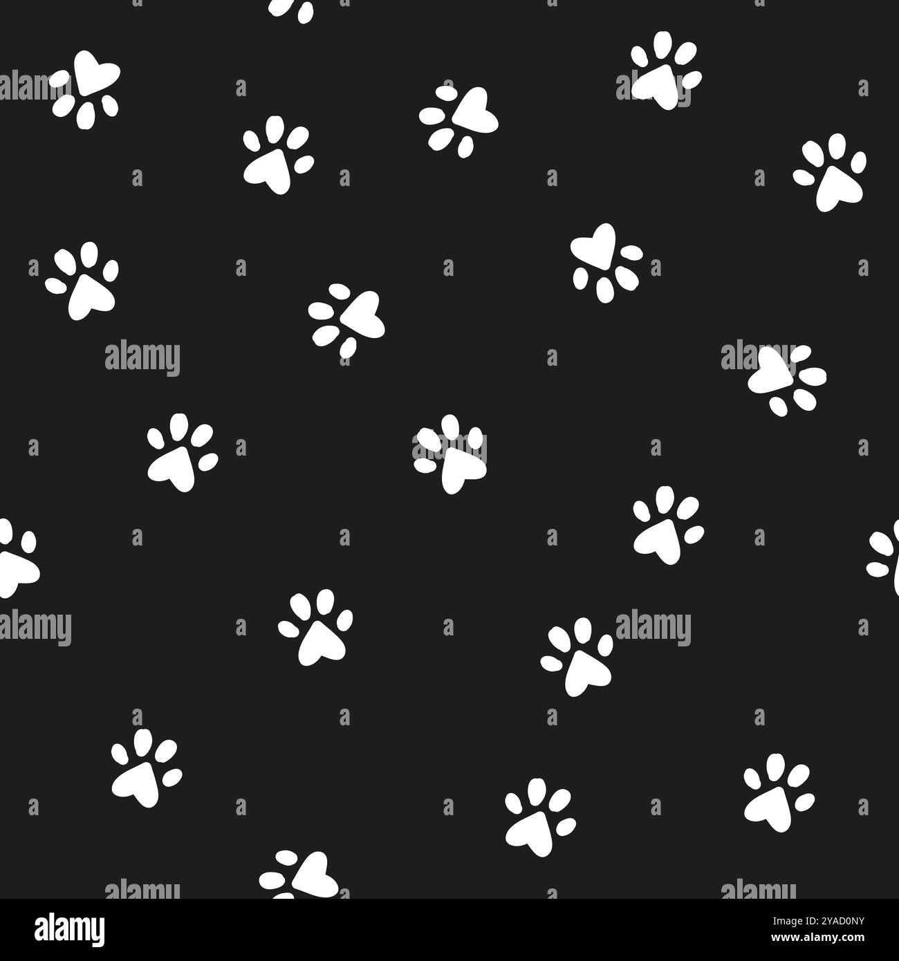 Zampe di gatto senza cuciture Illustrazione Vettoriale